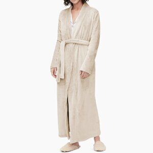 UGG Marlow Double Face Fleece Robe Size Small in Moonbeam NWT
